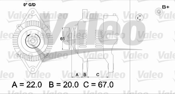 Valeo 437163 - Генератор unicars.by