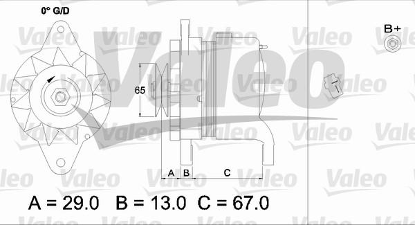 Valeo 437162 - Генератор unicars.by