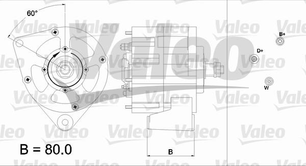 Valeo 437167 - Генератор unicars.by