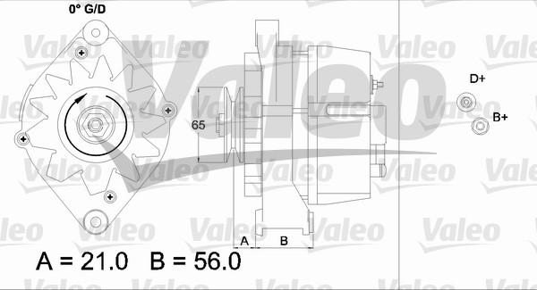 Valeo 437110 - Генератор unicars.by