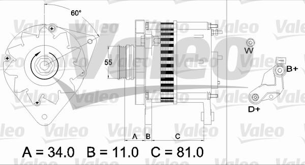 Valeo 437111 - Генератор unicars.by