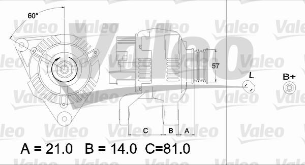 Valeo 437188 - Генератор unicars.by