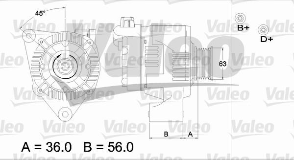 Valeo 437187 - Генератор unicars.by