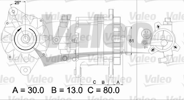 Valeo 437135 - Генератор unicars.by