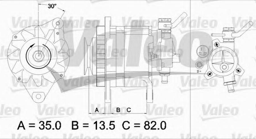 Valeo 437 130 - Генератор unicars.by