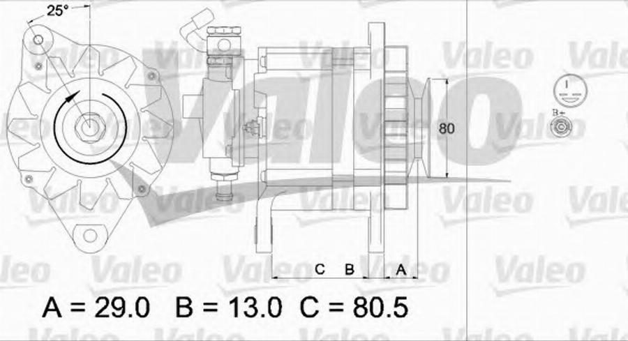 Valeo 437131 - Генератор unicars.by