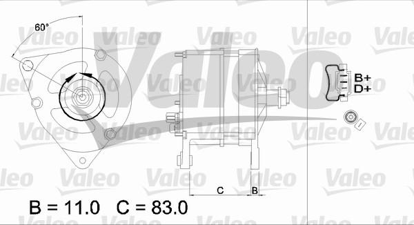 Valeo 437124 - Генератор unicars.by