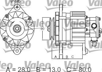 Valeo 437122 - Генератор unicars.by