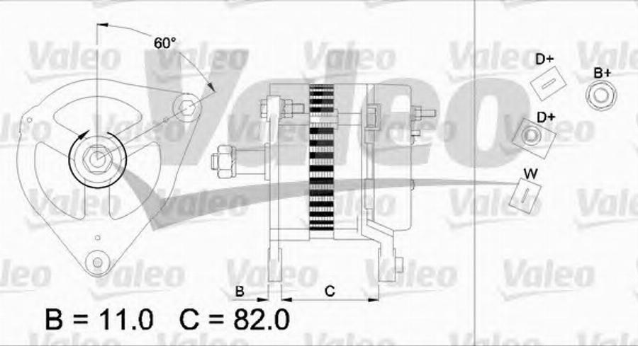 Valeo 437127 - Генератор unicars.by