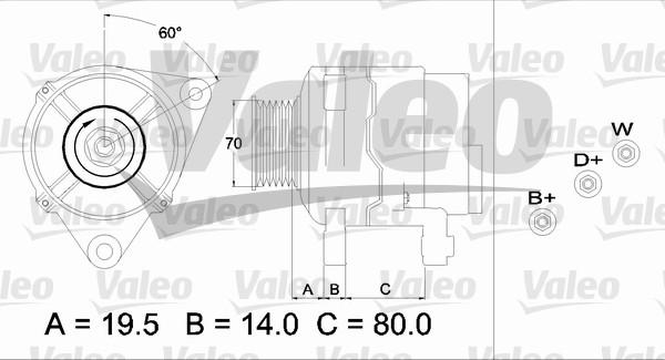 Valeo 437391 - Генератор unicars.by