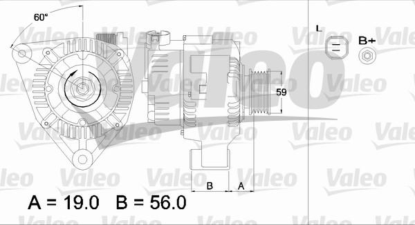 Valeo 437345 - Генератор unicars.by