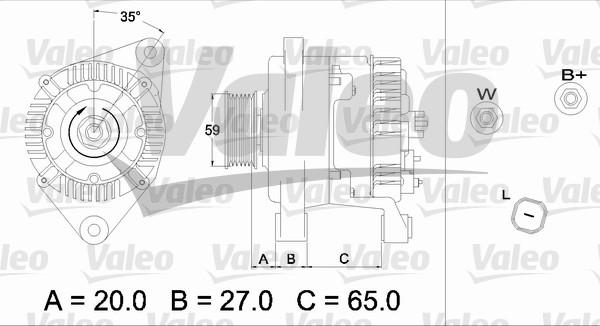 Valeo 437347 - Генератор unicars.by