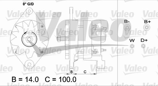 Valeo 437352 - Генератор unicars.by