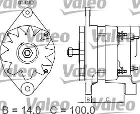 Valeo 437352 - Генератор unicars.by