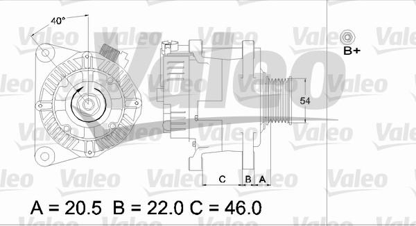 Valeo 437357 - Генератор unicars.by