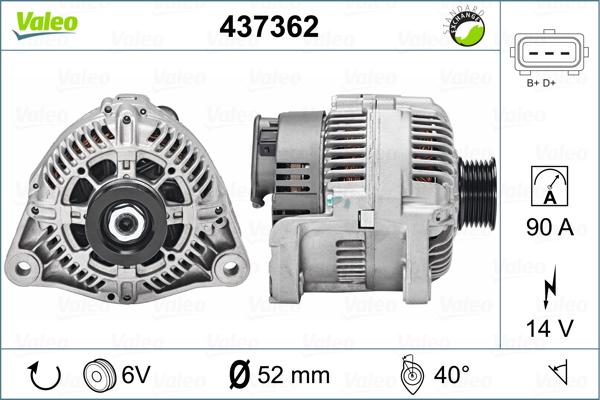 Valeo 437362 - Генератор unicars.by