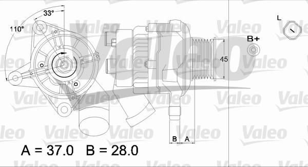 Valeo 437319 - Генератор unicars.by