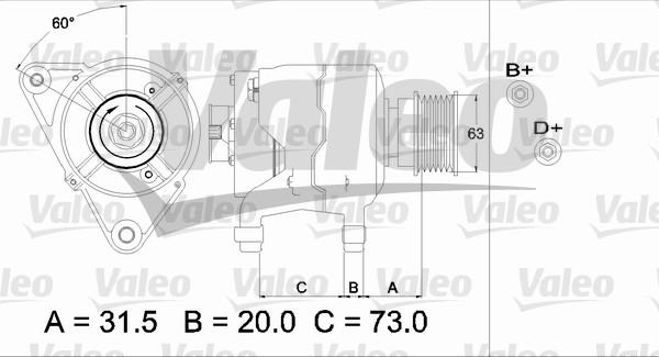 Valeo 437310 - Генератор unicars.by