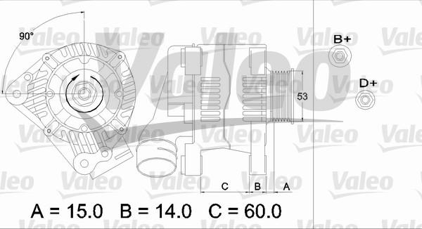 Valeo 437384 - Генератор unicars.by