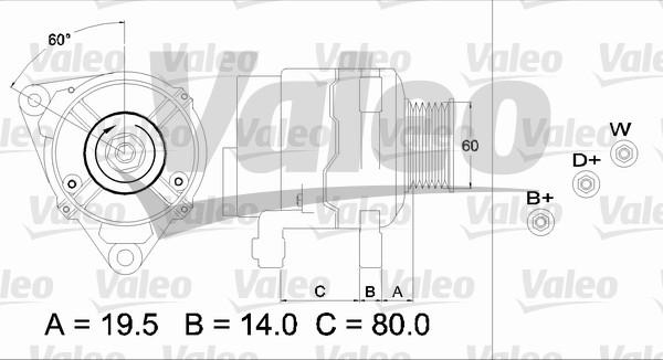 Valeo 437385 - Генератор unicars.by