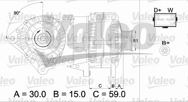 Valeo 437386 - Генератор unicars.by