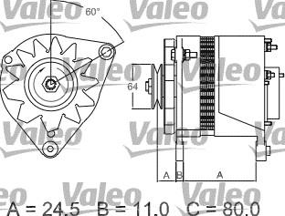 Valeo 437380 - Генератор unicars.by