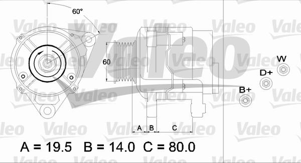 Valeo 437383 - Генератор unicars.by