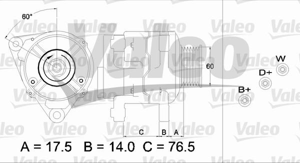 Valeo 437387 - Генератор unicars.by