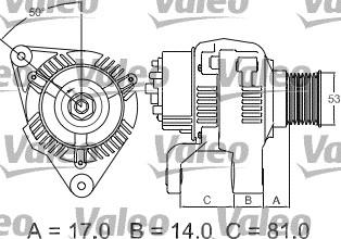 Valeo 437326 - Генератор unicars.by