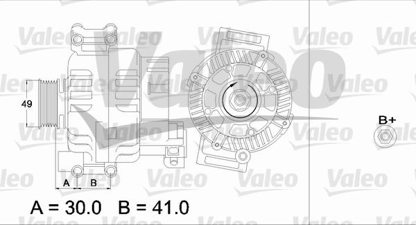 Valeo 437374 - Генератор unicars.by