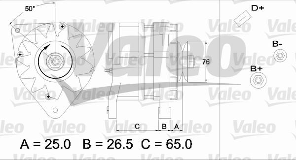 Valeo 437371 - Генератор unicars.by