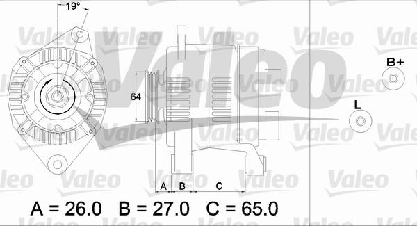 Valeo 437206 - Генератор unicars.by