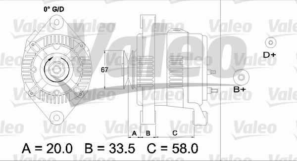 Valeo 437207 - Генератор unicars.by