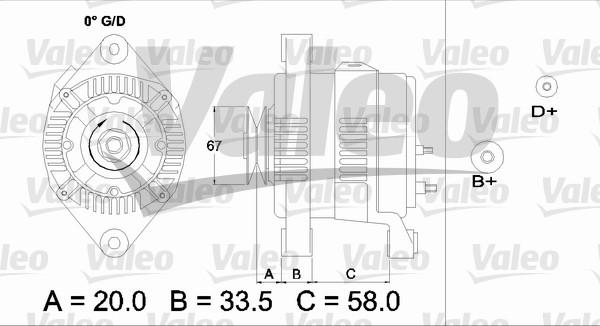 Valeo 437211 - Генератор unicars.by