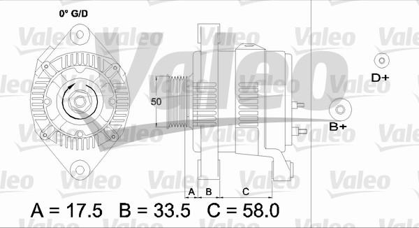 Valeo 437212 - Генератор unicars.by