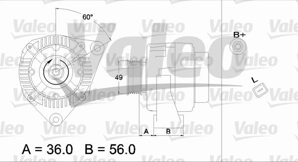 Valeo 437225 - Генератор unicars.by