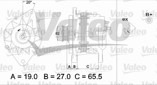 Valeo 437220 - Генератор unicars.by