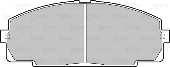 Valeo 670947 - Тормозные колодки, дисковые, комплект unicars.by