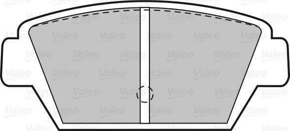 Valeo 598964 - Тормозные колодки, дисковые, комплект unicars.by