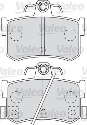 Valeo 598903 - Тормозные колодки, дисковые, комплект unicars.by