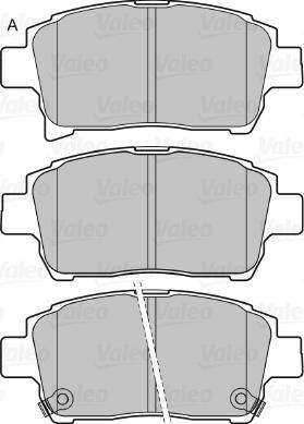 Valeo 598917 - Тормозные колодки, дисковые, комплект unicars.by