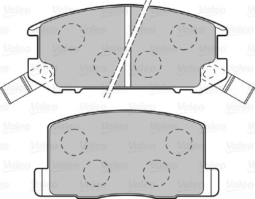 Valeo 598983 - Тормозные колодки, дисковые, комплект unicars.by