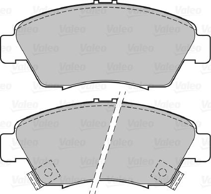 Valeo 598494 - Тормозные колодки, дисковые, комплект unicars.by