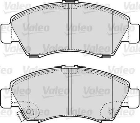 Valeo 598495 - Тормозные колодки, дисковые, комплект unicars.by