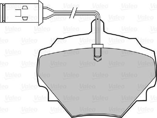 Valeo 670497 - Тормозные колодки, дисковые, комплект unicars.by