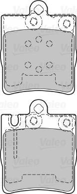 Valeo 598447 - Тормозные колодки, дисковые, комплект unicars.by