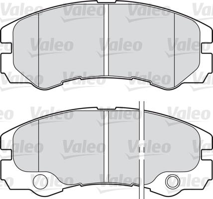 Valeo 598460 - Тормозные колодки, дисковые, комплект unicars.by