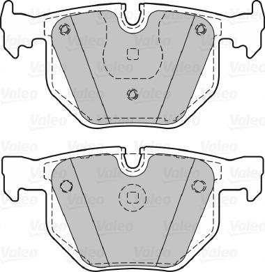 Valeo 598411 - Тормозные колодки, дисковые, комплект unicars.by