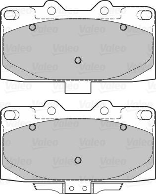 Valeo 598476 - Тормозные колодки, дисковые, комплект unicars.by