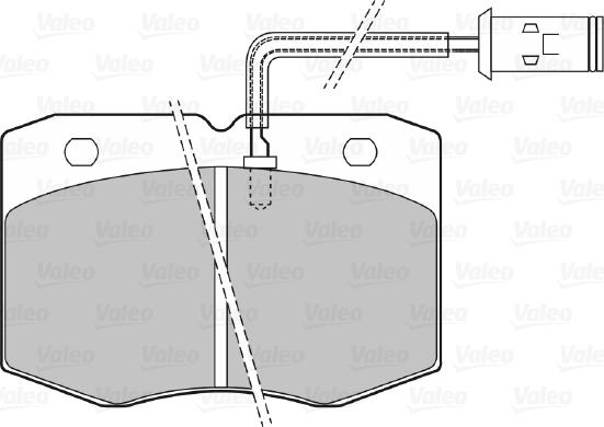 Valeo 598598 - Тормозные колодки, дисковые, комплект unicars.by